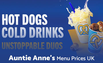 Auntie Anne's Menu