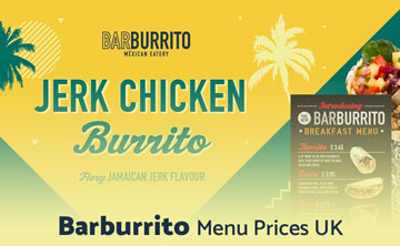 Barburrito Menu