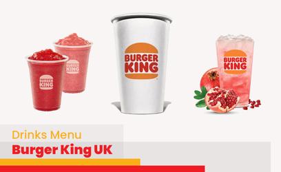 Burger King Drinks Menu Price UK