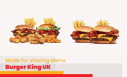 Burger King Made for sharing Menu Price UK