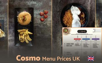 Cosmo UK Menu Price