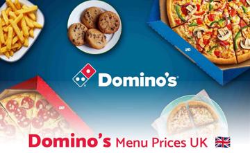 Dominos UK Menu Price