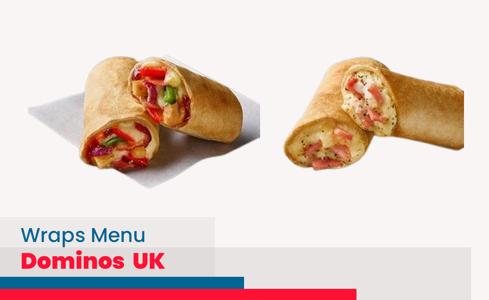 Dominos Wraps Menu Price UK