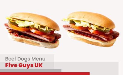 Five Guys Beef Dogs Menu Price UK