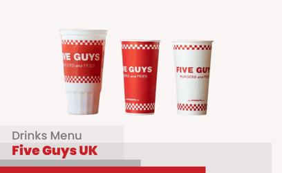 Five Guys Drinks Menu Price UK