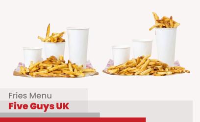 Five Guys Fries Menu Price UK