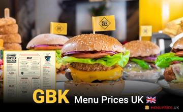 GBK UK Menu Price