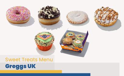 Greggs Sweet Treats Menu Price UK