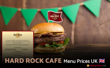 Hard Rock Cafe Menu