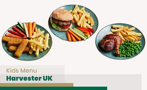 Harvester Kids Menu Price UK