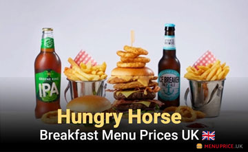 Hungry Horse Breakfast UK Menu Price