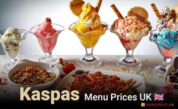 Kaspas UK Menu Price