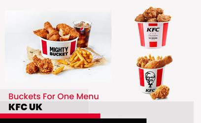 KFC Buckets For One Menu Price UK