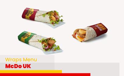 McDo Wraps Menu Price UK