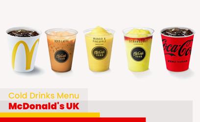 McDonald's Cold Drinks Menu Price UK