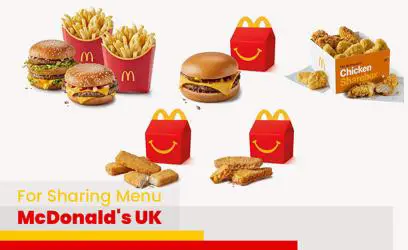 McDonald's For Sharing Menu Price UK