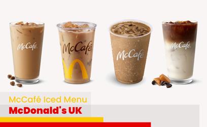 McDonald's McCafé Iced Menu Price UK