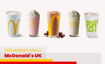 McDonald's Milkshakes Menu Price UK