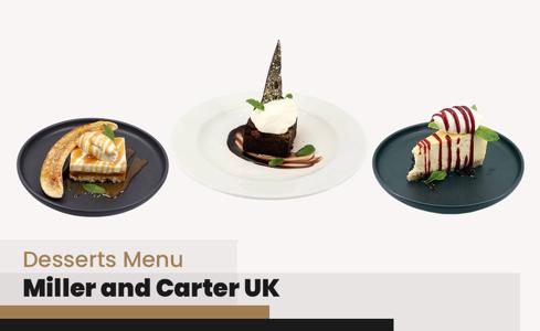 Miller and Carter Desserts Menu Price UK