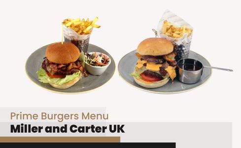 Miller and Carter Prime Burgers Menu Price UK