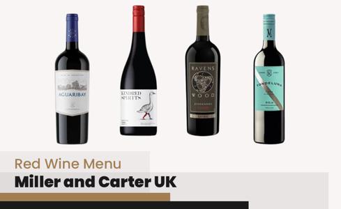 Miller and Carter Red Wine Menu Price UK