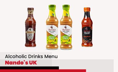 Nando's Alcoholic Drinks Menu Price UK