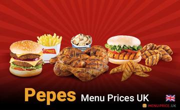 Pepes UK Menu Price