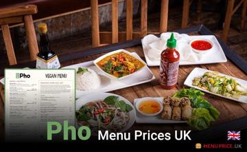 Pho UK Menu Price