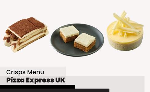 Pizza Express Desserts Menu Price UK