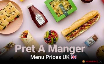 Pret A Manger UK Menu Price