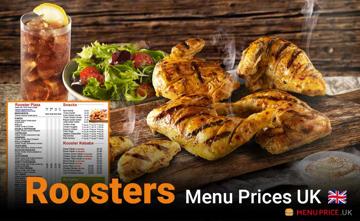 Roosters UK Menu Price