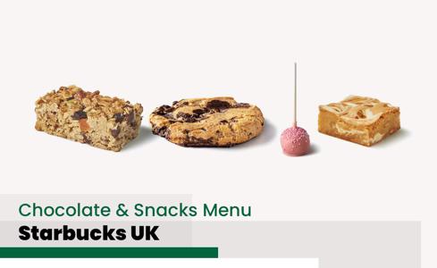 Starbucks Chocolate & Snacks Menu Price UK