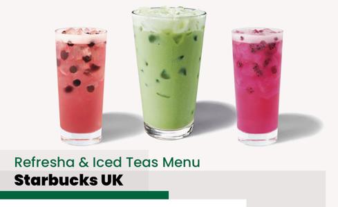 Starbucks Refresha & Iced Teas Menu Price UK