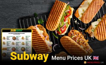 Subway UK Menu Price