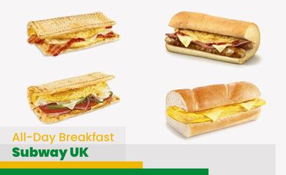 Subway All-Day Breakfast Menu Price UK