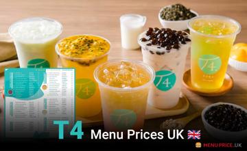 T4 UK Menu Price