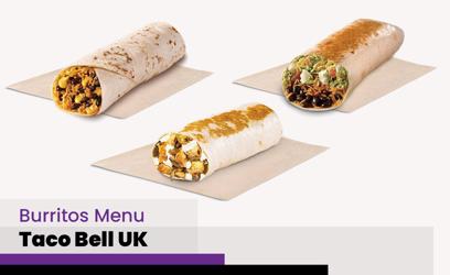 Taco Bell Burritos Menu Price UK