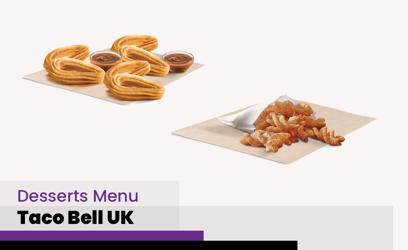 Taco Bell Desserts Menu Price UK