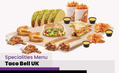 Taco Bell Specialities Menu Price UK