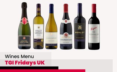 TGI Fridays Wines Menu Price UK