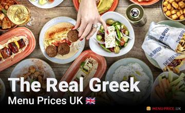 The Real Greek UK Menu Price