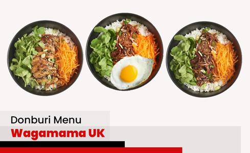 Wagamama Donburi Menu Price UK