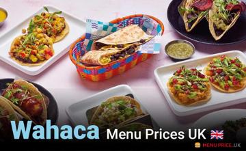 Wahaca Menu