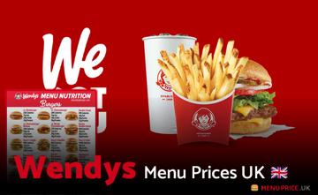 Wendys UK Menu Price