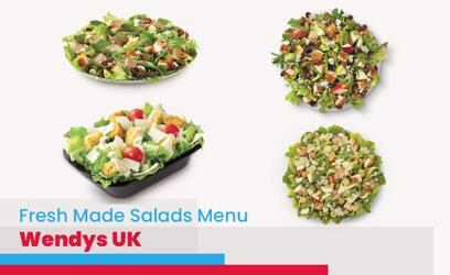 Wendys Fresh Made Salads Menu Price UK