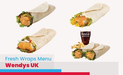 Wendys Fresh Wraps Menu Price UK