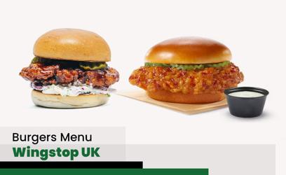 Wingstop Burgers Menu Price UK