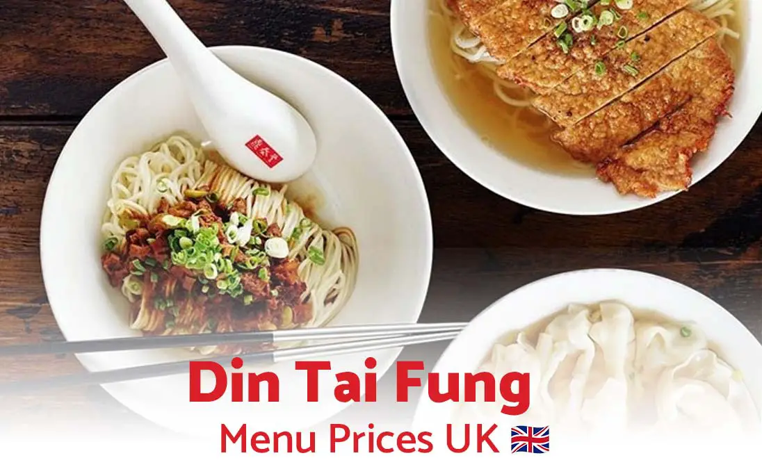 Din Tai Fung Menu Prices UK 2024