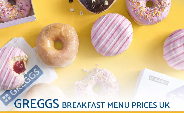 Greggs Breakfast Menu Prices UK 2024