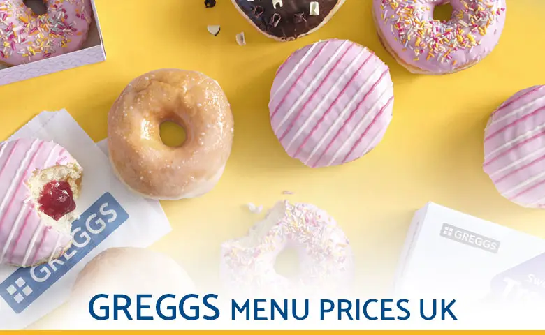 Greggs Menu Prices UK 2024